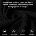 thumbnail image 6 of Men’s Waffle Robe, 3/4 Sleeve Lightweight Bathrobe for Men, Breathable Kimono Spa Robe Hotel Lounge Shower Robe for Home Travel Resort,L-XL Black, 6 of 7
