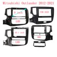 thumbnail image 2 of Panel de fascia para radio estéreo de automóvil de 2 Din de 9/10,1 pulgadas para Mitsubishi Outlander 2012-2020 2021 Kit de cubierta de marco de audio con bisel frontal, 2 of 5