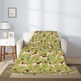 thumbnail image 2 of Rateoe Running Beagle Pattern Flannel Throw Blanket, Ultra-soft Blanket for Bed, Couch, Car, Hypoallergenic Anti-pilling blanket-40"x30"(Vertical), 2 of 6