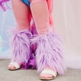 thumbnail image 4 of Toddler Girl's Faux Fur Fuzzy Leg Warmers Kids Soft Cozy Furry Boot Cuff Covers Party Accessory Set, 4 of 6