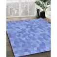 thumbnail image 2 of Ahgly Company Indoor Rectangle Patterned Blue Ribbon Blue Area Rugs, 8' x 12', 2 of 6