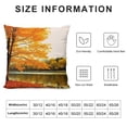 thumbnail image 5 of Chilfamy Autumn Leaves River Pillow Covers for Couch Sofa Indoor Outdoor Pillow Case Throw Pillow Cover Zipper Closure 1PC 12x12in, 5 of 5