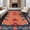 Red, Pattern 1, variant on ODIKA 2'x3' Washable Doormat Pixel Kawaii Octopus Cartoon Playful Tentacle Border Retro Arcade for Entryway, Kitchen, Laundry Room, Non-Slip, Low Pile