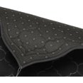 thumbnail image 4 of Muslim Prayer Rug Gold Rimmed Soft Thick Flannel Prayer Carpet Mat 25.5x45 Inch One of Three Random Patterns, Black, 4 of 7
