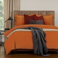thumbnail image 4 of SIScovers Mixology Padma 7 Piece Duvet Cover and Insert Set Orange Queen 7 Piece, 4 of 5