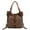 Coffee, variant on Ismart Women's Canvas Tote Backpack, 3-in-1 Convertible Shoulder Bag, Casual Daypack for School, Travel & Daily Use, Gray