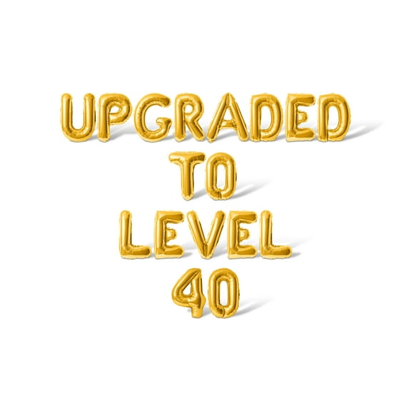 Letter Balloons - UPGRADED TO LEVEL 40 16" Inch Alphabet Letters Foil Mylar Balloon Birthday Party Banner (Gold)