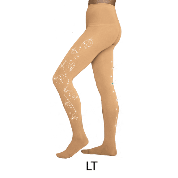 ChloeNoel Over The Boot Ice Skating Tights 8832 2Swirls