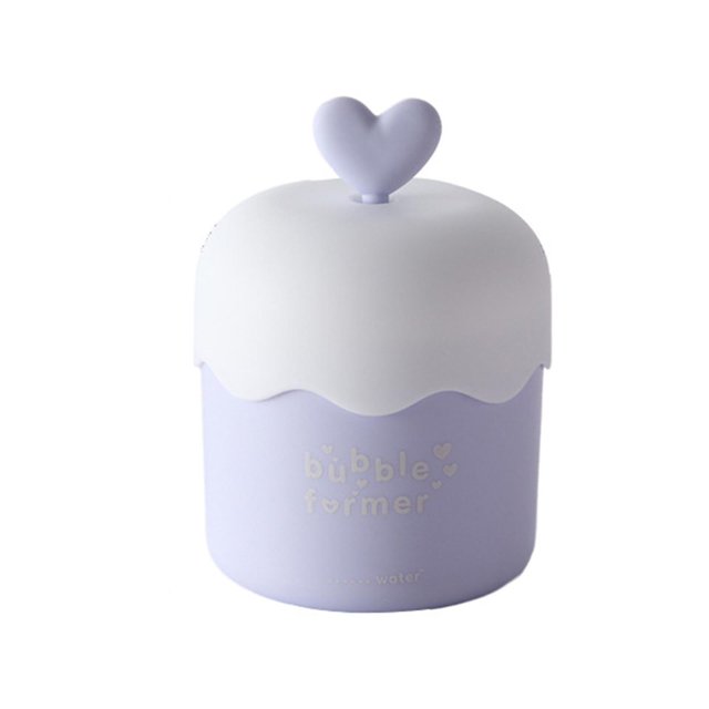 Vaso para hacer espuma portátil para limpieza facial, vaso para hacer espuma corporal, vaso para hacer burbujas, para viajes al aire libre, herramienta de limpieza facial, azul
