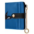 thumbnail image 2 of Small Wallet For Women Bifold Leather Pocket Coin Credit Card Holder With RFID Blocking A Orca, 2 of 6