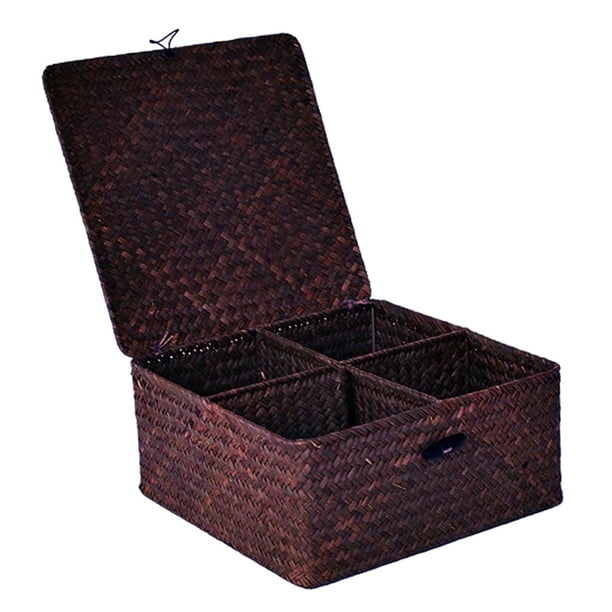 Canasta de almacenamiento de Seagrass Sunnimix Algas 27X27X12cm