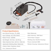 VEVOR Spot Welder Dent Repair Kit, Puller Stud Welder Dent Repair 3KW Car Body Dent 6 Welding Modes Multi-Spot Dent Puller Welder with 16 Types of Welding Accessories for Car