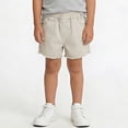 thumbnail image 5 of hengsof Girls Solid Casual Shorts Elastic Waist Cotton Comfort Daily Shorts Summer Fashion Beach Shorts with Pockets, 5 of 8