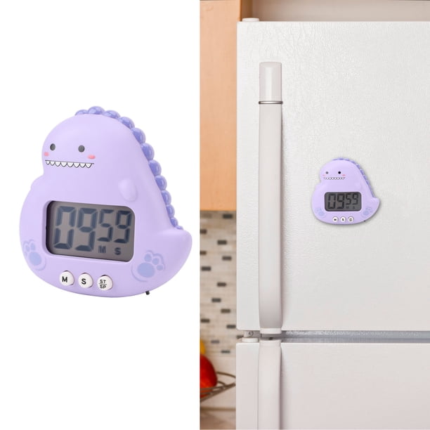 Temporizador Digital De Dinosaurio Para Niños Temperatura De Cocina Magnética Grande Con Pantalla LCD Con Un Fuerte Cronómetro De Cuenta De Alarma Para Cocinar A Salón De