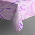 thumbnail image 5 of Square Tablecloth, Waterproof Polyester Table Cover, Wrinkle Resistant & Washable Fabric for Dining, Kitchen, Picnic, 60x60in(152x152cm), Liquid & Marble Print, 5 of 6