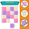 thumbnail image 3 of ProSource Kids Solid Colors Foam Puzzle Floor Play Mat, 36 or 16 tiles, 3 of 7
