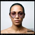 thumbnail image 4 of Womens Cute Bubbly Heart Shape Metal Rim Retro Lolita Sunglasses / Gold Tortoise - Purple Blue, 4 of 7