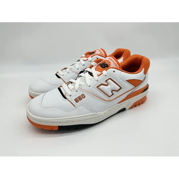 New Balance 550 Men's Size 11.5 White Orange Syracuse Casual Shoes BB550HG1