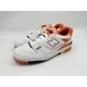 thumbnail image 1 of New Balance 550 Men's Size 11.5 White Orange Syracuse Casual Shoes BB550HG1, 1 of 6