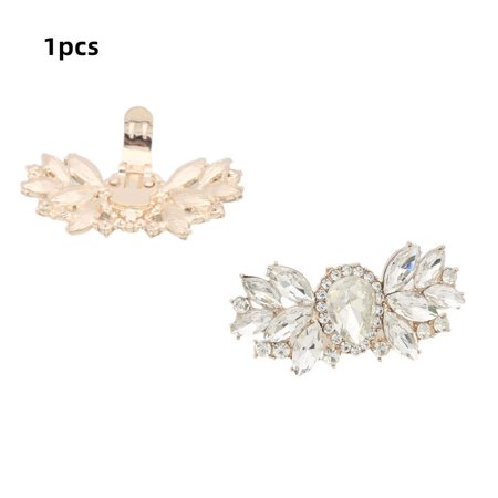 

1pcs Pendant High Heel Women Bride Square Clamp Shoe Decorations Shiny Decorative Clips Shoe Clip Charm Buckle GOLD
