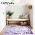 thumbnail image 3 of ODIKA 8'x10' Machine Washable Non-Slip Area Rug, Mystic Moonbeam Woodland Hallway High Traffic Rug, Purple, 511750, 3 of 7