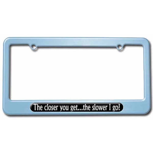 Born To Fly Black Steel Metal License Plate Frame Car Auto Tag Holder 