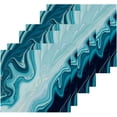 thumbnail image 2 of SKYSONIC 4 PCS Blue Abstract Marble Washcloths, 12"x 12" Cotton Wash Cloths, Highly Absorbent and Soft Face Towels for Bathroom,Gym,Hotel and Spa, 2 of 7