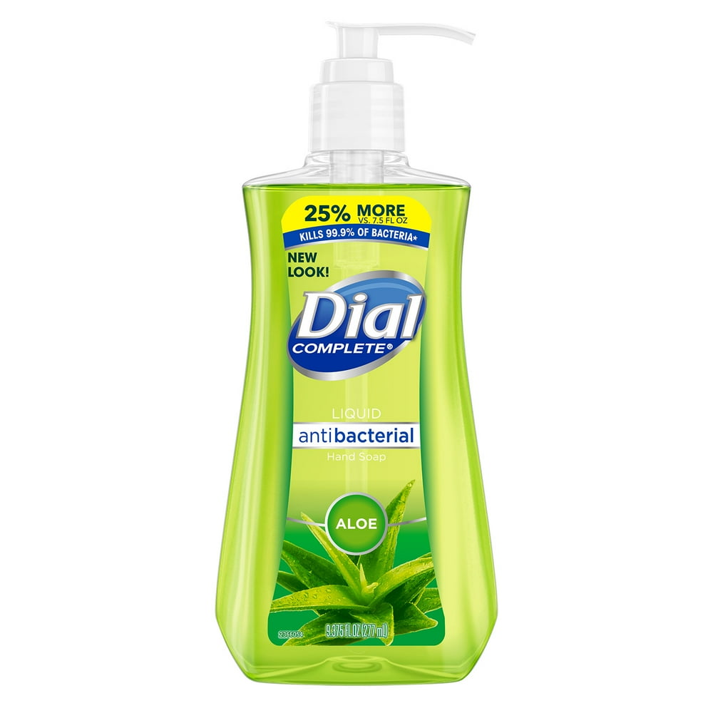 Dial Antibacterial Liquid Hand Soap, Aloe, 9.375 Ounce Bonus Pack