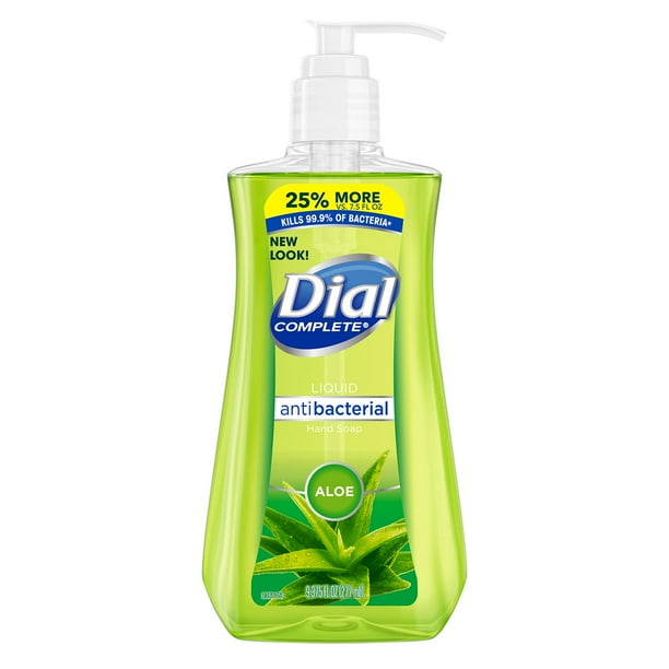 Dial Antibacterial Liquid Hand Soap, Aloe, 9.375 Ounce Bonus Pack