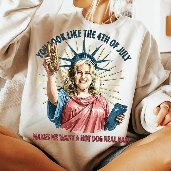 You Look Like the 4th of July Sweatshirt, Funny Fourth of July Shirt, 4th of July Movie Meme Pullover, Patriotic Trending Viral July 4th Tee