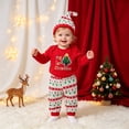 thumbnail image 2 of mgoYE Toddler Baby Boy Long Sleeve Pullover Tops + Pants 2Pcs Outfit Fall Winter Outfits Graphic Print Toddler Boy Clothes, 2 of 6