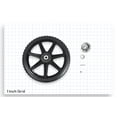 thumbnail image 5 of Appliance Factory Parts Spoke wheel  14 in plastic spoke CRV2141, 5 of 6