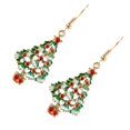 thumbnail image 4 of Guardurnaity Nuevos pendientes de Navidad, joyería de muñeco de nieve de cristal, pendiente de tuerca de árbol de Navidad para mujer, accesorios Ropa, zapatos y accesorios Miscelánea TYPE1, 4 of 6