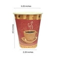 thumbnail image 2 of VeZee 12 Oz Disposable Heaven Poly Paper Durable Hot Cup with White Hinged Tab Lids For Hot/Cold Drink, Coffee Cups, Tea, Cocoa, Travel, Hot Chocolate, Chai, Latte & Hot Soup|4000CT, 2 of 6