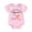 Pink, variant on Musuos Baby Girls Boys Father Day Romper 3M 6M 9M 12M Short Sleeve Crewneck Letter Milk Bottle Print Jumpsuit