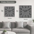 thumbnail image 5 of Black White Plaid Wooden Wall Clock Silent Non Ticking, Modern Simple Buffalo Check Gingham Square Wall Clocks Battery Operated, Decor Clock for Home Office, Living Room, Kitchen, 12 Inch, 5 of 9