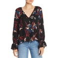 thumbnail image 1 of Joie Womens Silk Button Down Blouse, Black, Medium, 1 of 1