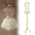 thumbnail image 6 of yotijay Female Mannequin Adjustable Height Iron with Tripod Base Torso Half Body Manikin Gold, 6 of 9