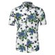 thumbnail image 1 of Camisa de playa hawaiana de botones de manga corta con estampado floral para hombres INSPIRE CHIC 46 Coco Blanco, 1 of 6