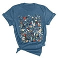thumbnail image 3 of Puliio Womens Summer Casual Printed Short Sleeved Crew Neck T Shirt, 3 of 3