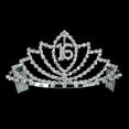 thumbnail image 2 of Sweet 16 Birthday Silver Rhinestone Tiara Crown Keepsake Gift, 2 of 2