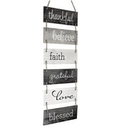 Large Hanging Wall Sign: Rustic Wooden Decor Blessed Theme (11.75" x 32") - EGP-HD-0136