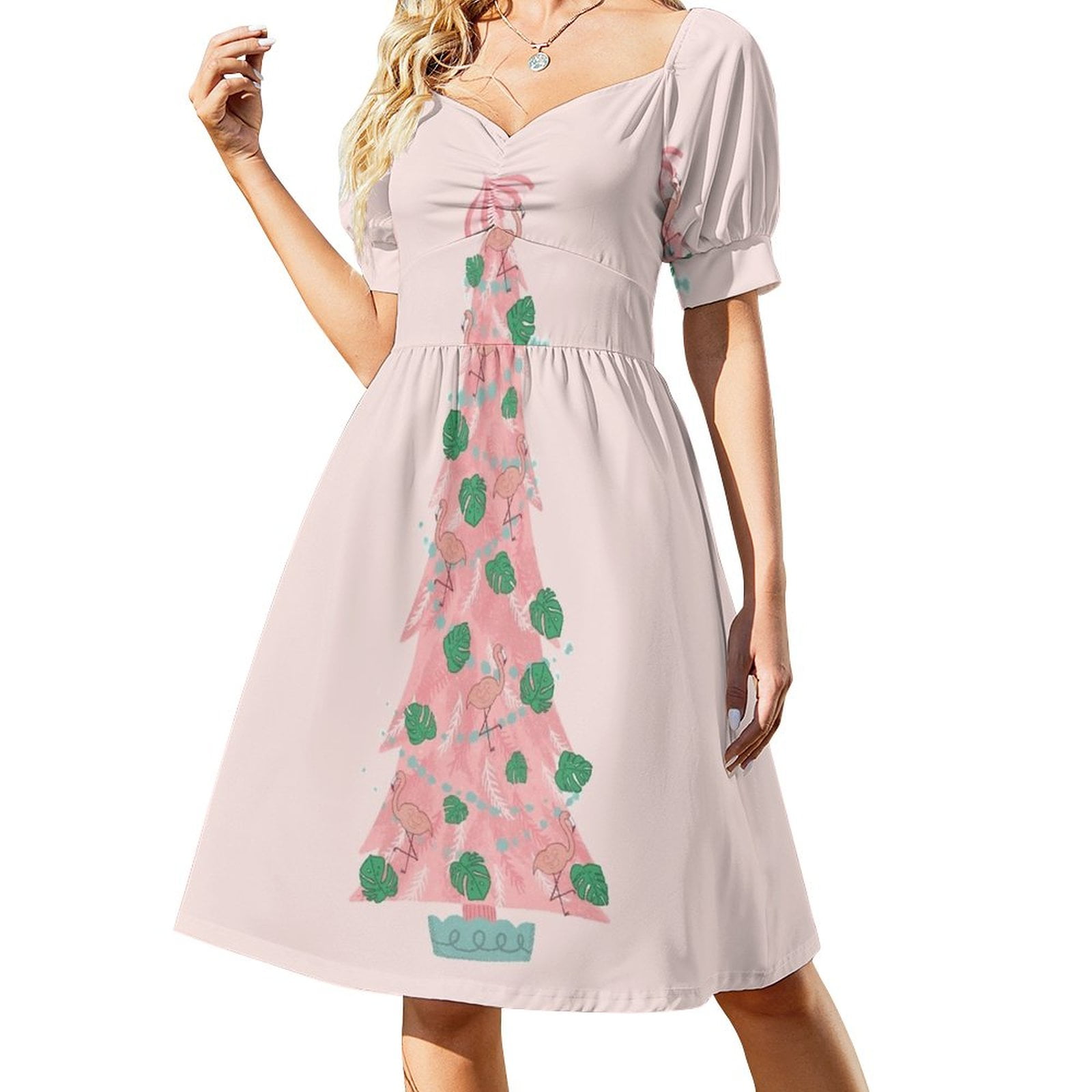flamingo christmas dress Marley Flamingo Christmas Dress