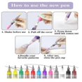 thumbnail image 5 of Fine Tips 3D Nail Art Pens, 12 Colors 0.5MM Nail Polish Pens Nail Point Graffiti Dotting Pen Drawing Painting Liner Brush for Home Salon Quickly DIY N, 5 of 5