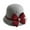 BA, variant on Clearance! Baberdicy Women's Autumn and Winter Bow Knot Round Top Casual Fisherman's Basin Cap Small Bowler Hat Da