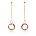 thumbnail image 1 of Little Sparkles Enchanted Circles Earrings - Rose Over Sterling Silver 925, 1 of 1