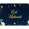 thumbnail image 4 of Eid Mubarak Floral Lantern Moon Decoration Backdrop Party Supplies Ceremony Decorations Photography Props Ramadan Muslim Festival Banner, 4 of 8