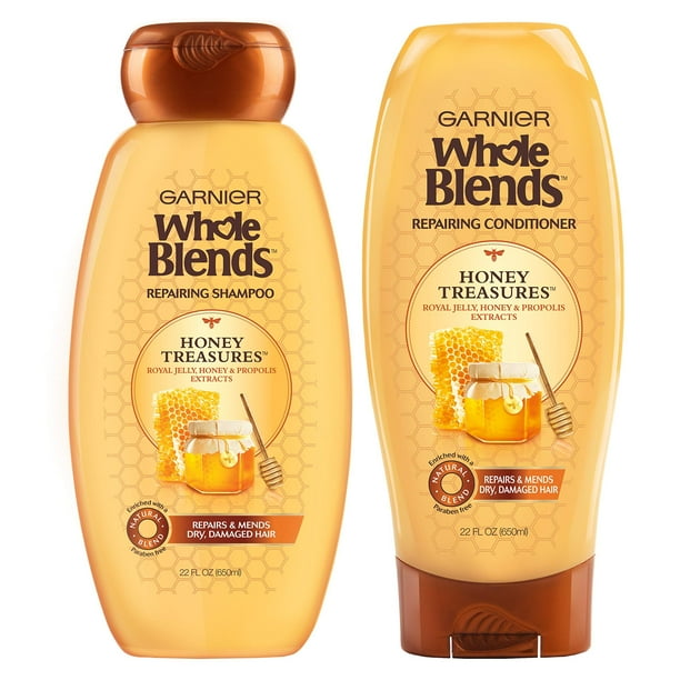 Garnier Hair Care Whole Blends Honey Treasures Repairing Shampoo and