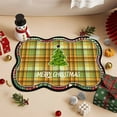 thumbnail image 4 of Honeeladyy 1 PC Christmas Door Mat Outdoor, Xmas Welcome Mat for Front Door, Christmas Non Slip Holiday Doormat Indoor Entryway Floor Rug for Entrance Outside Home, 23.62"x15.74", 4 of 6