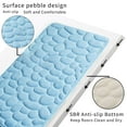 thumbnail image 3 of Memory Foam Bath Mat Rug 24x16, Soft and Absorbent Cobblestone Bathroom Rugs, SBR Non-Slip Bottom, Comfortable, Quick Dry Machine Washable Bath Carpet for Bathroom, Tub and Shower, 3 of 9